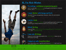 Tablet Screenshot of nickwinter.net